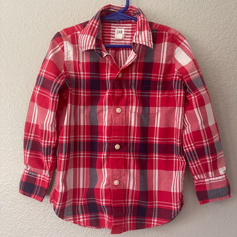 GAP Kids Plaid Button-down Shirt
